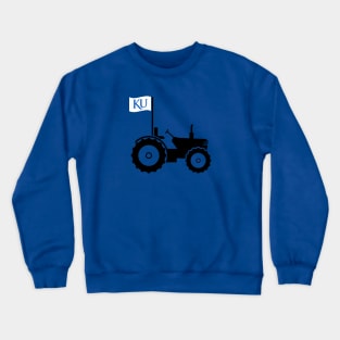 Support Kansas with this Tractor and Flag design Crewneck Sweatshirt